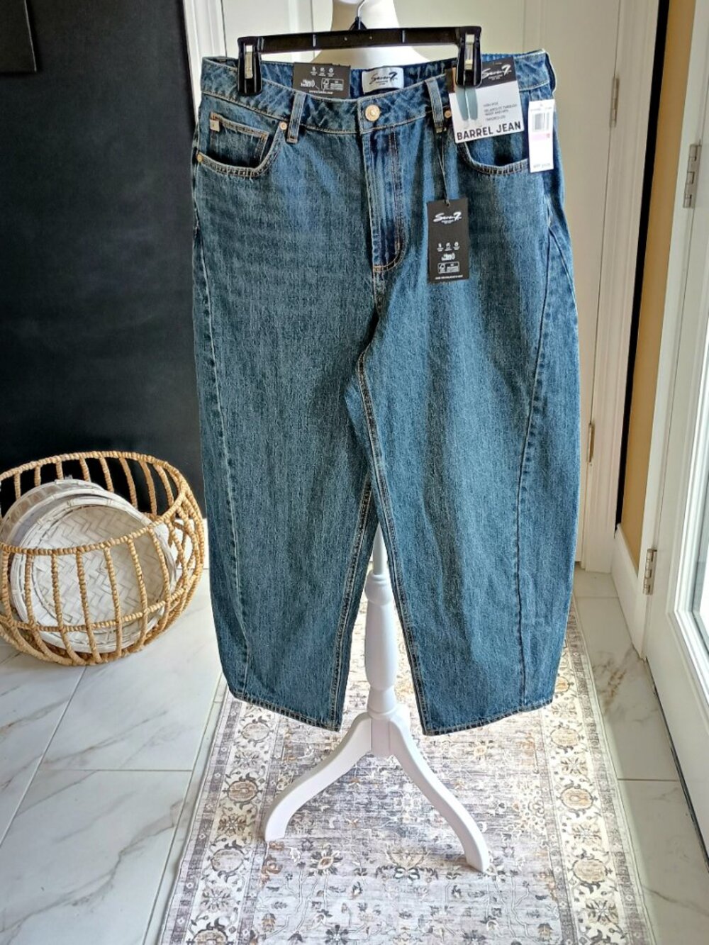NEW! SEVEN 7 ST JAMES BARREL ANKLE JEANS SZ 10 - Picture 6 of 6
